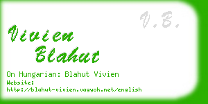 vivien blahut business card